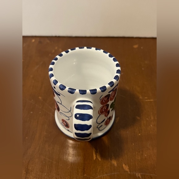 La Vecchia Faenza Pitcher & Creamer Set. Handpainted In Italy. Grapes & Flowers - Picture 12 of 14